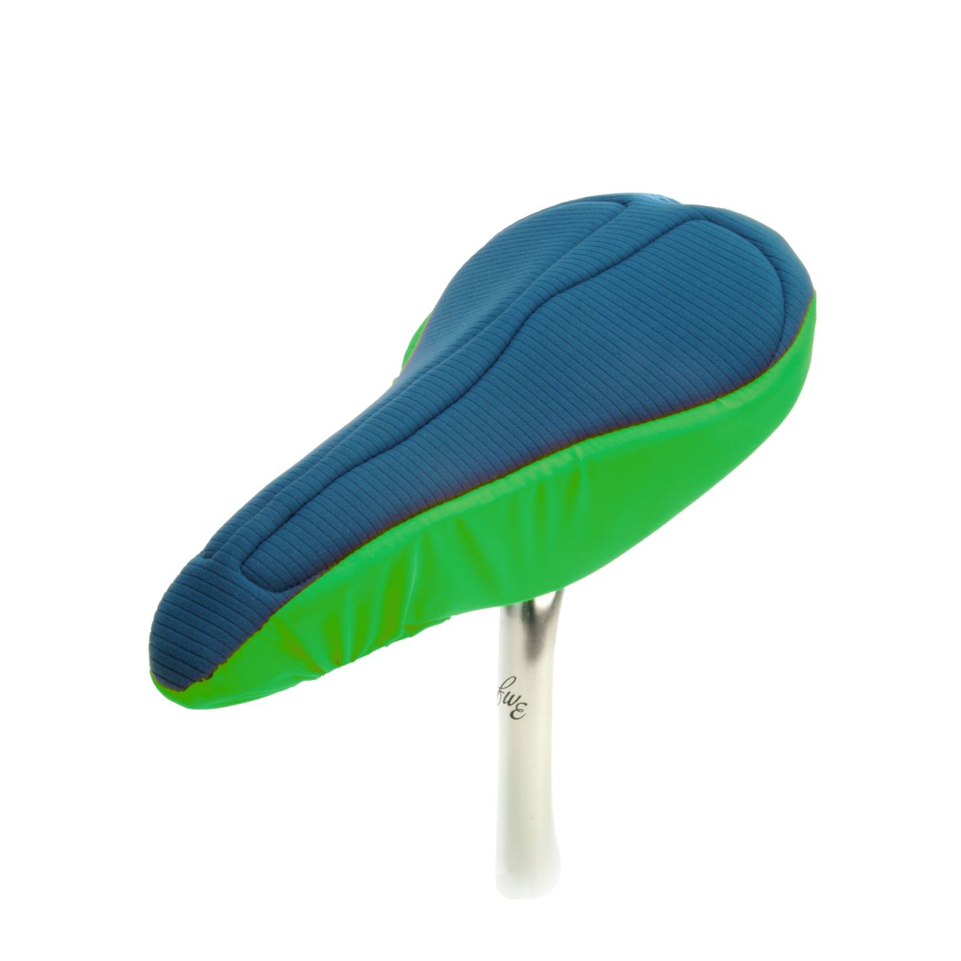 Blue_green_padded_bike_seat_cover_peloton_saddle_triathlon_most_have_by_pedalshed