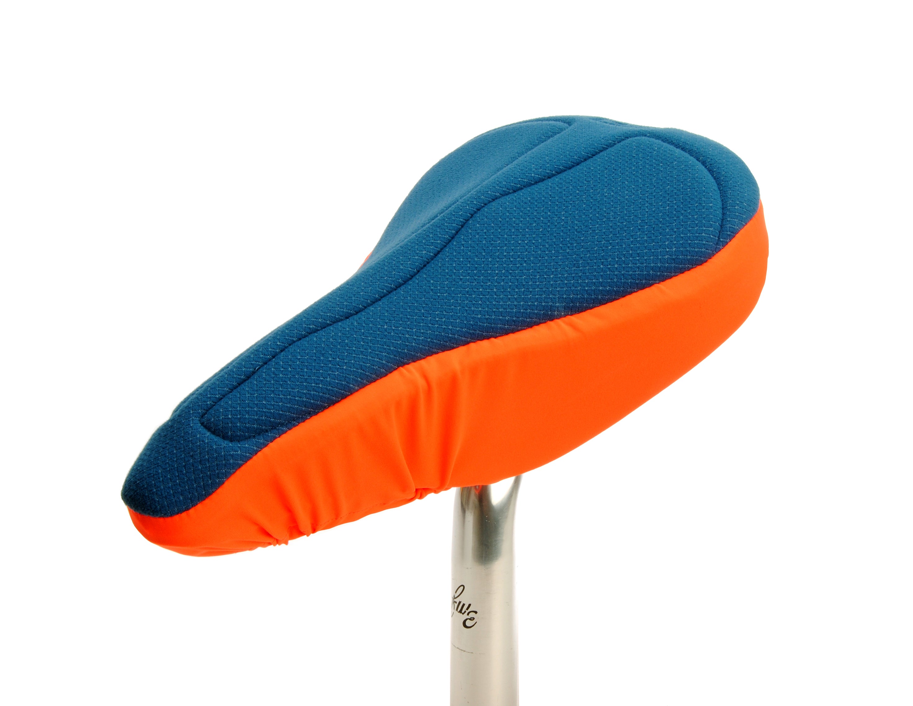 Padded Bike Seat Cover - Blue & Orange (Men)