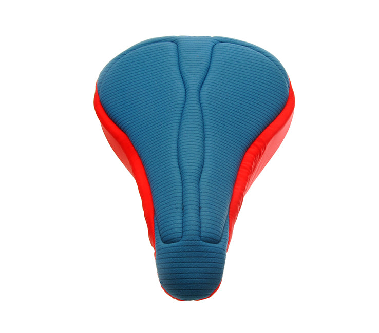 Blue_red_padded_bike_seat_cover_triathlon_training_pelotonone_by_pedalshed