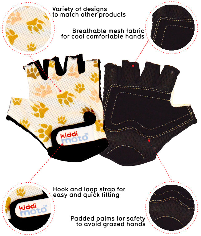 Kids Bicycle Gloves - Paws