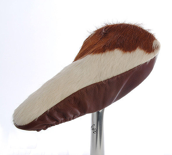 Rambo Luxury Saddle Cover - Brown Cow Hide