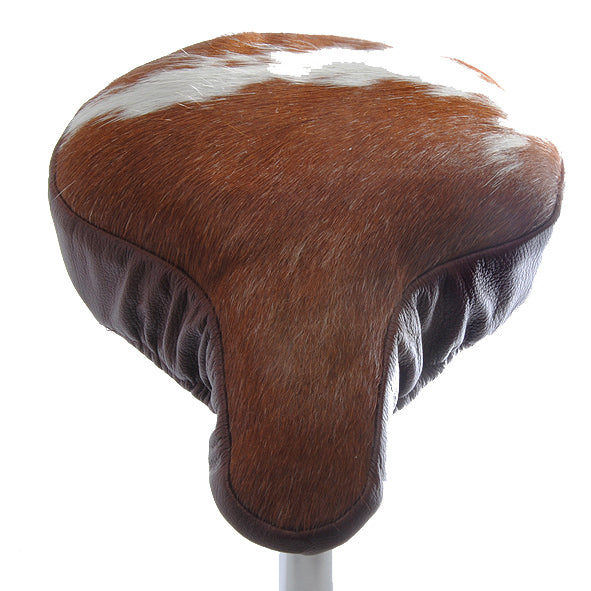 Rambo Luxury Saddle Cover - Brown Cow Hide