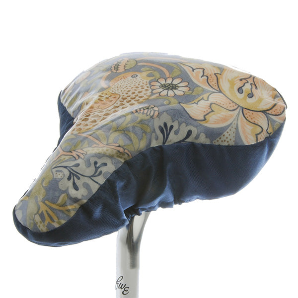 William Morris Waterproof Saddle Cover - Blue