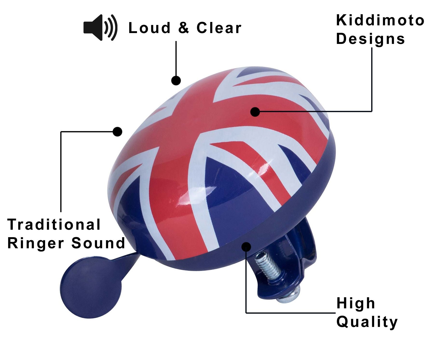 Kids Bicycle Bells - Union Jack