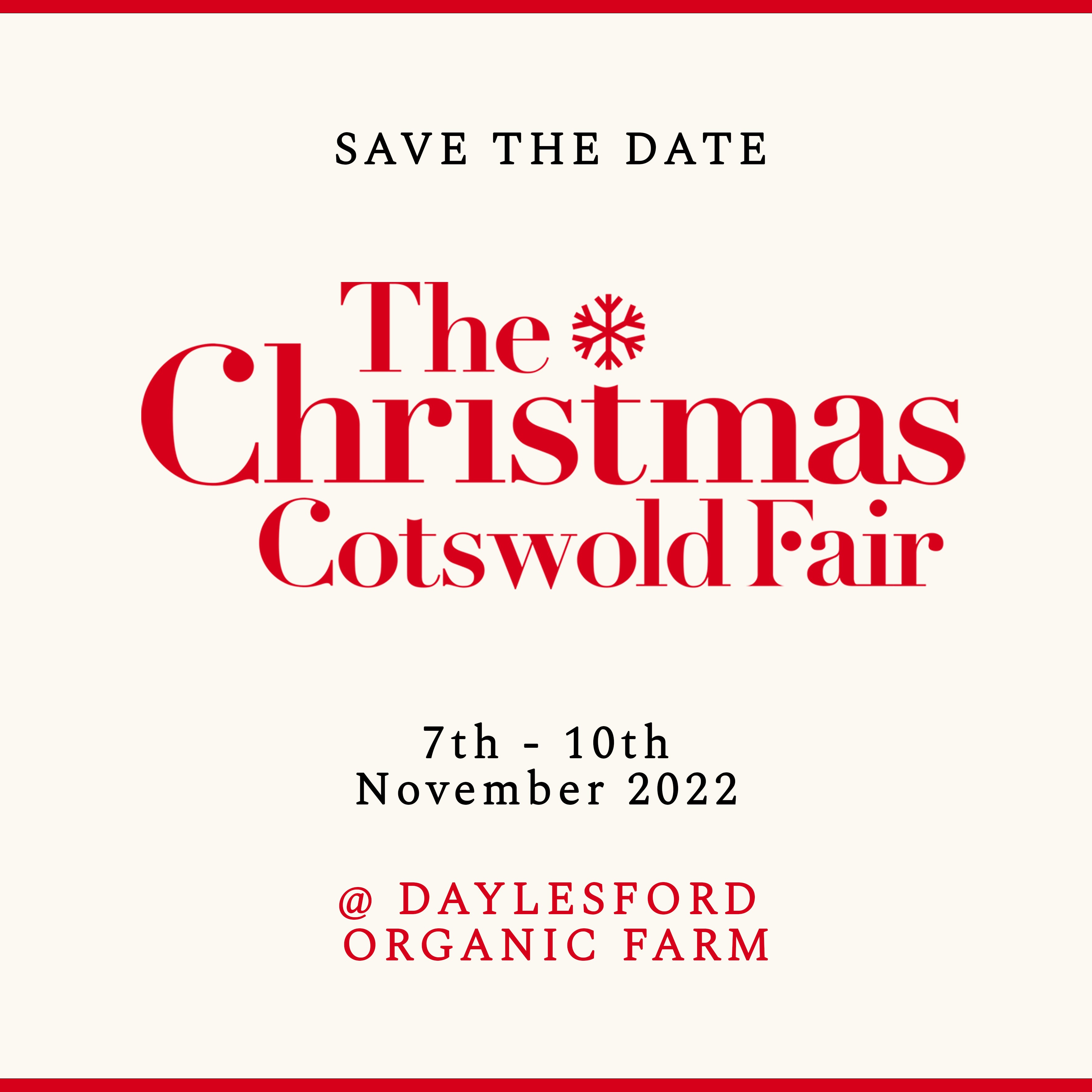 The Christmas Cotswold Fair - November 7th to 10th 2022