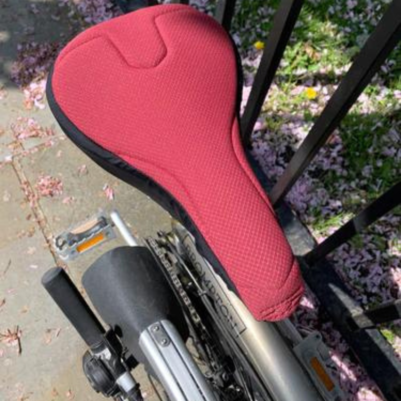 High tech padded bicycle seat cover for optimal comfort