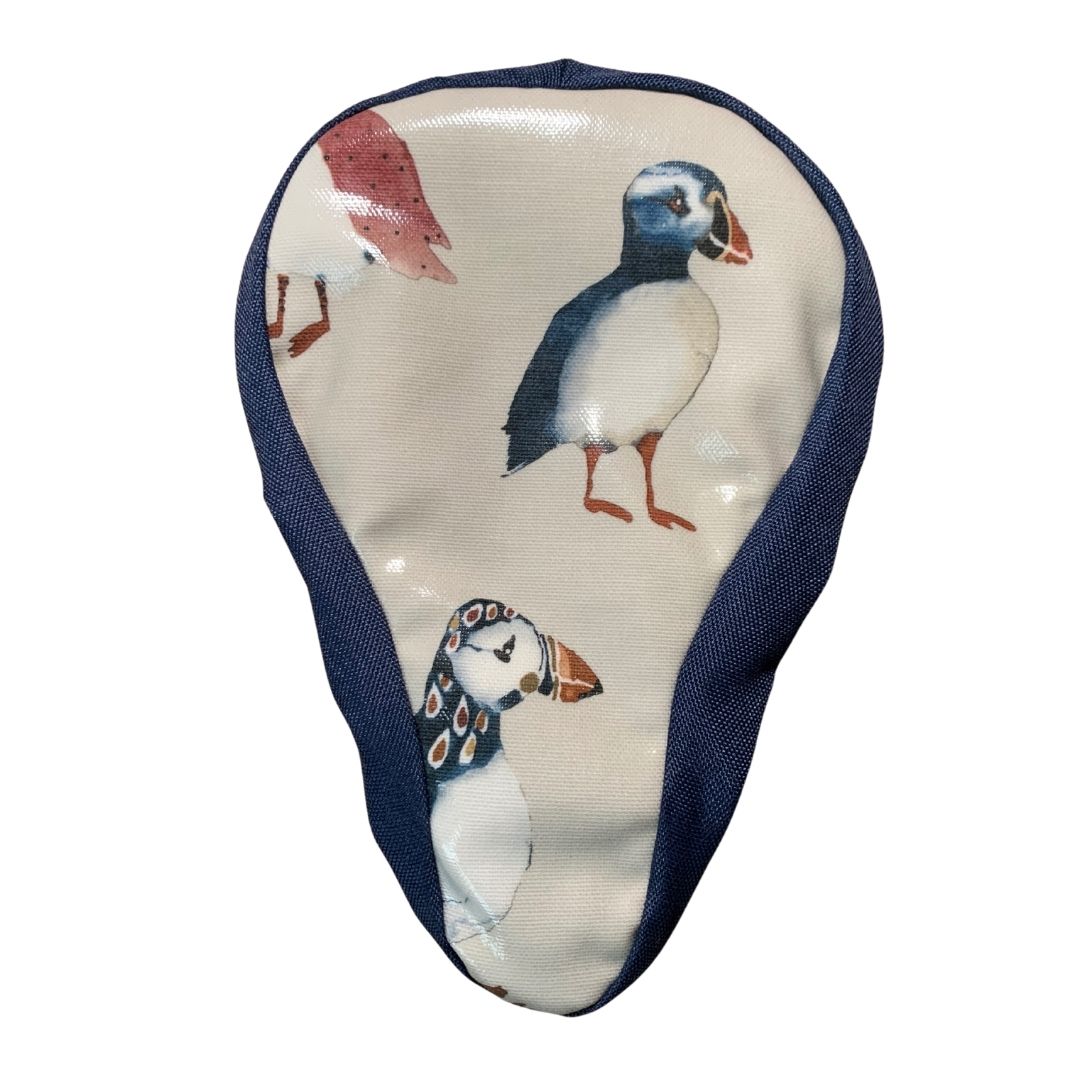 Birds - Kids Waterproof Saddle Cover Blue