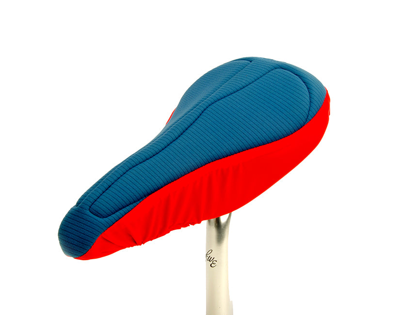 Padded Bike Seat Cover - Blue & Red (Men)