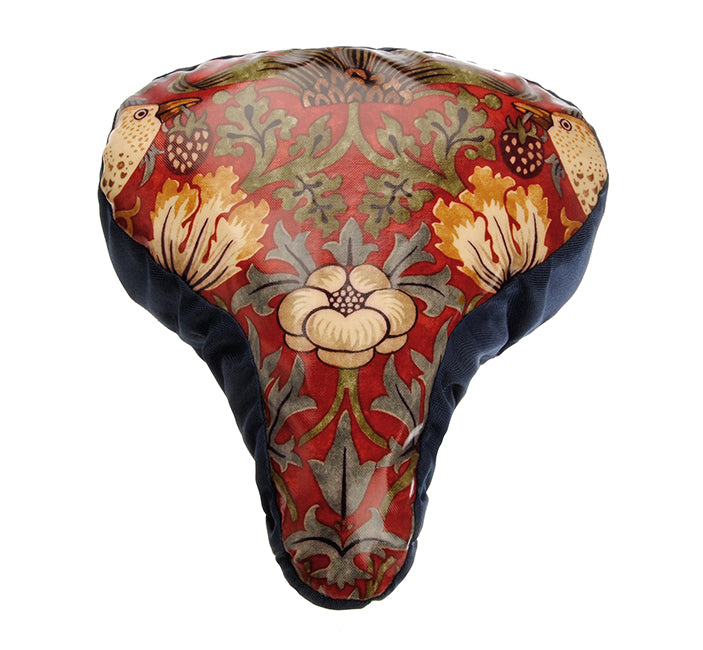 William Morris Waterproof Saddle Cover - Burgundy