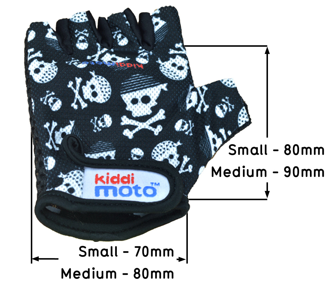 Kids Bicycle Gloves - Skullz