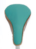 Tonic II Saddle Cover - Turquoise & Beige Leather