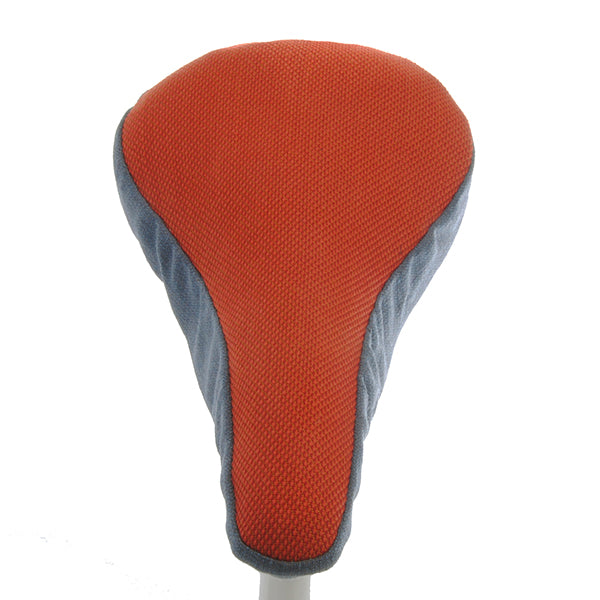 Alan Saddle Cover - Soft Red & Blue