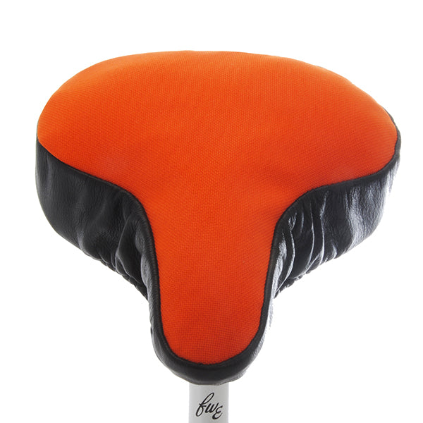 Flame Saddle Cover - Bright Orange