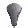 Nora Saddle Cover - Lavender Tweed